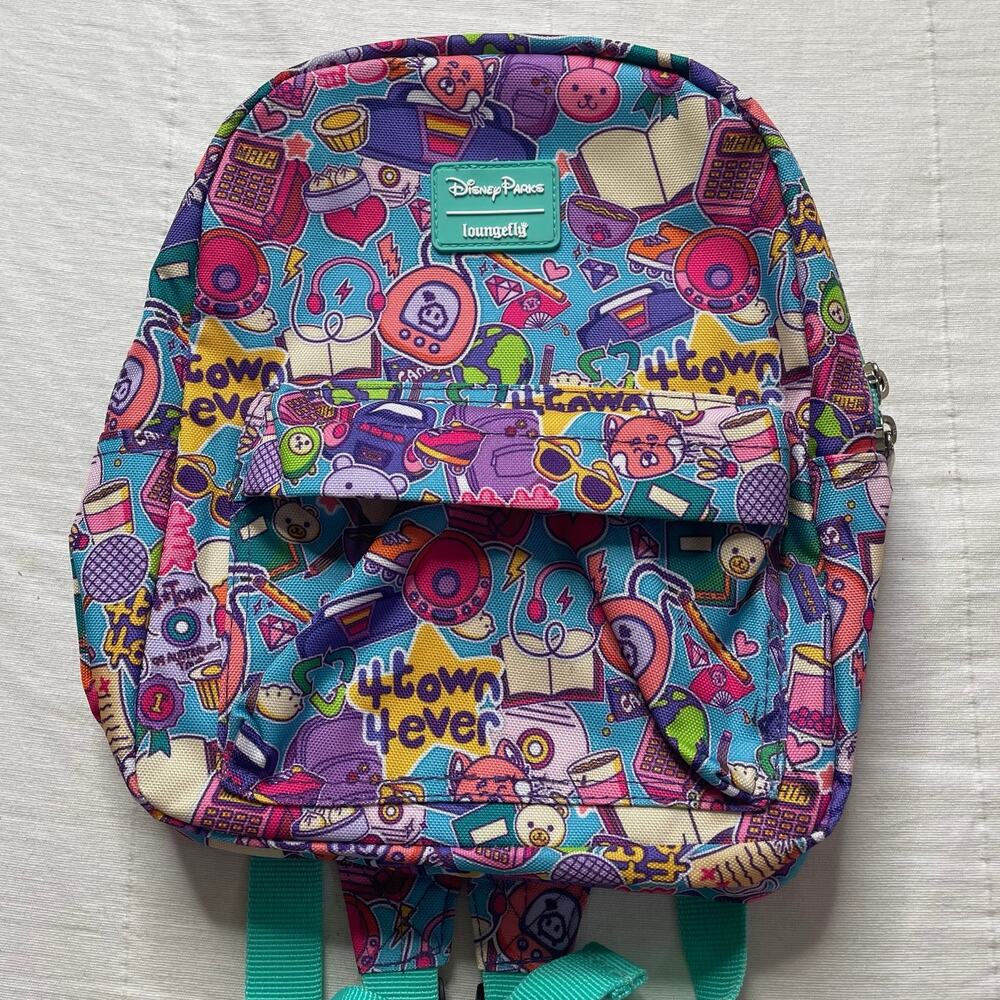 Loungefly x Disney Parks Turning Red Panda Allover Print Mini Backpack